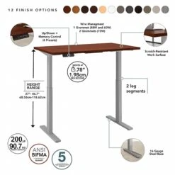 Bush Business Furniture Move 60 Series 27''-47'' Adjustable Standing Desk, Hansen Cherry (M6S6030HCSK) 13 Bush Business Furniture Move 60 Series 27''-47'' Adjustable Standing Desk, Hansen Cherry (M6S6030HCSK) -Office Supplies Shop 07239AE6 B0D2 4C60 A077E40CB84331DB sc7