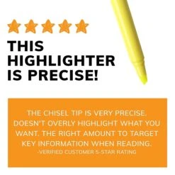 BIC Brite Liner Stick Highlighter, Chisel Tip, Yellow, Dozen (65550) -Office Supplies Shop 145FF44E 8CF0 4AD4 855F1488D5F73BED sc7
