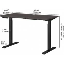 Bush Business Furniture Move 60 27"-47"H Adjustable Standing Desk, Storm Gray/Black (M6S4824SGBK) 13 Bush Business Furniture Move 60 27"-47"H Adjustable Standing Desk, Storm Gray/Black (M6S4824SGBK) -Office Supplies Shop 154A1C07 D723 4A90 96B90B1AF6639A6A sc7