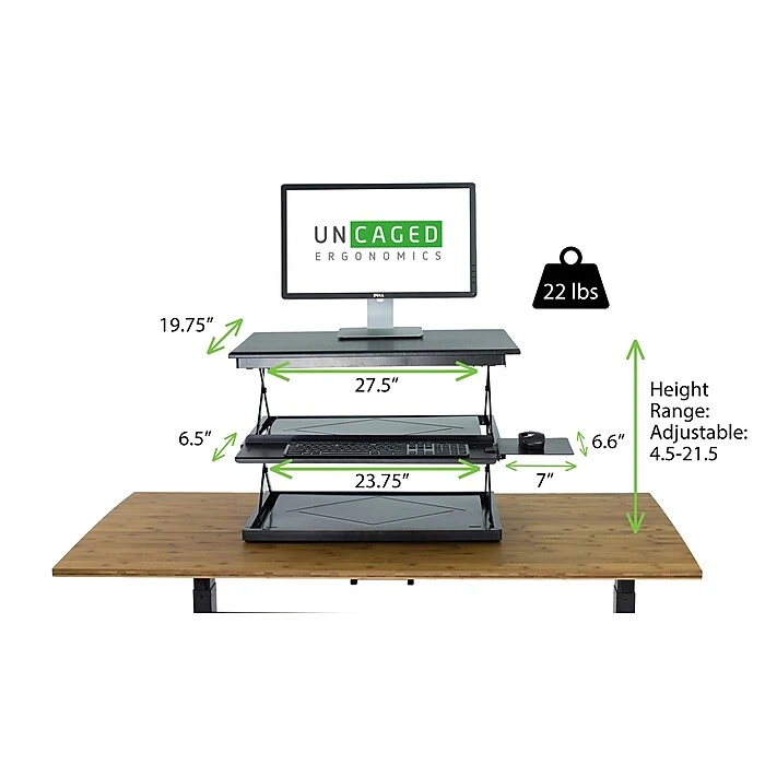 Uncaged Ergonomics CHANGEdesk, Black (CDMb) 5 Uncaged Ergonomics CHANGEdesk, Black (CDMb) - Image 3