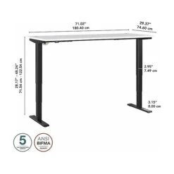 Bush Business Furniture Move 40 28"-48"H Electric Adjustable Standing Desk, White/Black (M4S7230WHBK) 14 Bush Business Furniture Move 40 28"-48"H Electric Adjustable Standing Desk, White/Black (M4S7230WHBK) -Office Supplies Shop 4BDBC5DF 9A5B 4C6B 9C930A083B9FE3F5 sc7