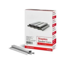 Staples Standard Staples, 1/4" Leg Length, 5000/Box, 5/Pack (TR58092)