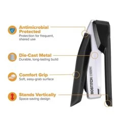 Bostitch InPower® Spring-Powered Desktop Stapler, 28-Sheets, Silver/Black (ACF1110) 14 Bostitch InPower® Spring-Powered Desktop Stapler, 28-Sheets, Silver/Black (ACF1110) -Office Supplies Shop 66225150 4339 4A70 AC277FAB50BC76A9 sc7