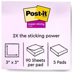 Post-it® Super Sticky Notes, 3" X 3", Summer Joy Collection, 90 Sheets/Pad, 5 Pads/Pack (654-5SSJOY) 11 Post-it® Super Sticky Notes, 3" X 3", Summer Joy Collection, 90 Sheets/Pad, 5 Pads/Pack (654-5SSJOY) -Office Supplies Shop 7436130D 520C 4FAB 965DF934CBD2C65E sc7