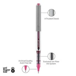 Uni-ball Vision Rollerball Pen, Fine Point, Pink Ink, Dozen (60384) -Office Supplies Shop 7C3C446D F404 4A05 8EAA5A47B7E0D3C7 sc7