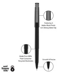 Uni-ball Uniball Roller Rollerball Pens, Micro Point, 0.5mm, Black Ink (60151) -Office Supplies Shop 99ABAA8B CED4 41D8 BF372E597303F881 sc7