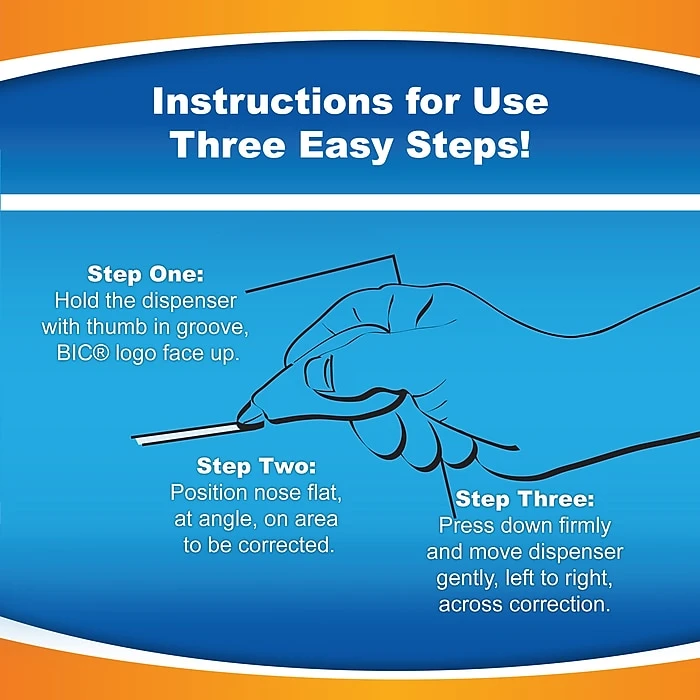 BIC Wite-Out EZ Correct Correction Tape, White (50523/WOTAPP1) 10 BIC Wite-Out EZ Correct Correction Tape, White (50523/WOTAPP1) - Image 8