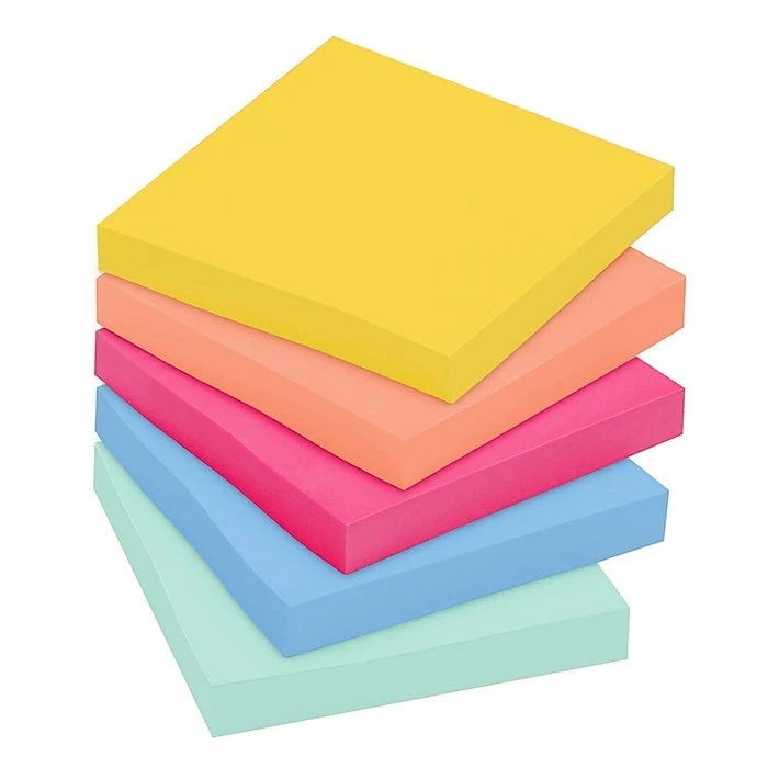 Post-it® Super Sticky Notes, 3" X 3", Summer Joy Collection, 90 Sheets/Pad, 5 Pads/Pack (654-5SSJOY) 7 Post-it® Super Sticky Notes, 3" X 3", Summer Joy Collection, 90 Sheets/Pad, 5 Pads/Pack (654-5SSJOY) - Image 5
