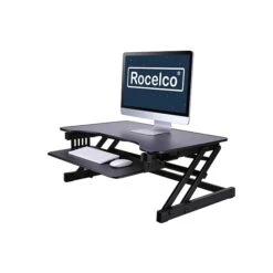 Rocelco 37.5" Deluxe Height Adjustable Standing Desk Converter, Large Retractable Keyboard Tray, Black (R DADRB) 15 Rocelco 37.5" Deluxe Height Adjustable Standing Desk Converter, Large Retractable Keyboard Tray, Black (R DADRB) -Office Supplies Shop B0FEC938 26E7 4A92 917575E3A960B014 sc7