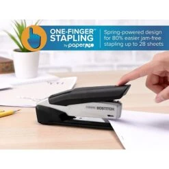 Bostitch InPower® Spring-Powered Desktop Stapler, 28-Sheets, Silver/Black (ACF1110) 13 Bostitch InPower® Spring-Powered Desktop Stapler, 28-Sheets, Silver/Black (ACF1110) -Office Supplies Shop B340374F B7A8 4973 911B40028D1E34E6 sc7