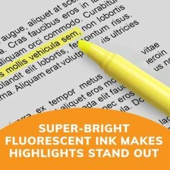 BIC Brite Liner Stick Highlighter, Chisel Tip, Yellow, Dozen (65550) -Office Supplies Shop B456956F 9CDB 4089 A5AFC33670F0B1A3 sc7