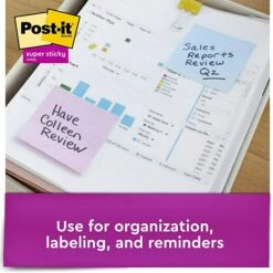 3M Post-it® Recycled Super Sticky Notes, Wanderlust Pastels Collection, 3 In X 3 In, 70 Sheets/Pad, 6 Pads/Pack (654-6SSNRP) -Office Supplies Shop B786B2F7 D609 4FDB B044CF42409F4DB0 sc7
