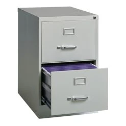 Hirsh 25" Deep Vertical File Cabinet, Legal, 2-Drawer, Light Gray (14414) -Office Supplies Shop B7B0AB7A E260 48AE B10F92874B23D88D sc7