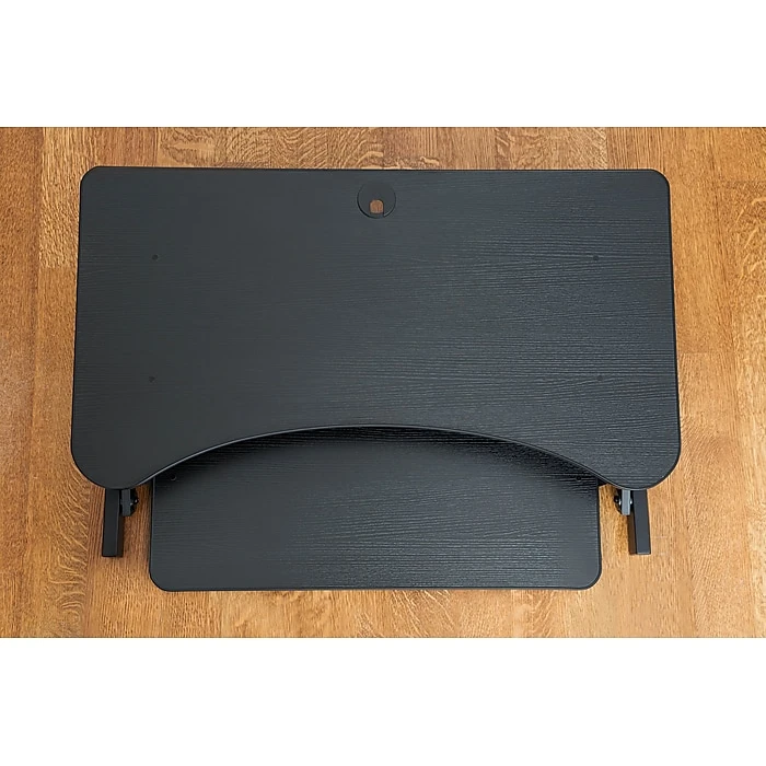 Rocelco 37.5" Deluxe Height Adjustable Standing Desk Converter, Large Retractable Keyboard Tray, Black (R DADRB) 9 Rocelco 37.5" Deluxe Height Adjustable Standing Desk Converter, Large Retractable Keyboard Tray, Black (R DADRB) - Image 7