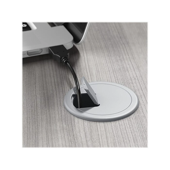 Bush Business Furniture Move 40 28"-48"H Electric Adjustable Standing Desk, Platinum Gray/Black (M4S4824PGBK) 9 Bush Business Furniture Move 40 28"-48"H Electric Adjustable Standing Desk, Platinum Gray/Black (M4S4824PGBK) - Image 7