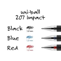 Uni-ball 207 Impact Gel Pens, Bold Point, Blue Ink, 12/Pack (65801) -Office Supplies Shop C1419A9A 709A 464B 9B666389EBF783B7 sc7