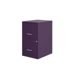 Space Solutions SOHO Smart File 2-Drawer Vertical File Cabinet, Letter Size, Lockable, 24.5"H X 18"D Midnight Purple (25273) -Office Supplies Shop C1F3760B 8C69 4F7F B3C4DAA3B7B3E342 sc7