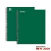 Staples Premium 3-Subject Notebook, 8.5" X 11", College Ruled, 138 Sheets, Green (TR58362)