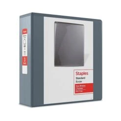 Staples Standard 3" 3-Ring View Binder, Navy Blue (26451-CC) -Office Supplies Shop C5CEFF1A A0CC 4929 9EE4EEA506EB1DAB sc7 1