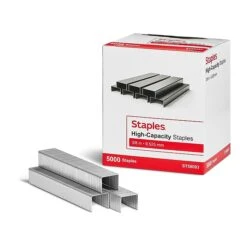 Staples High-Capacity Staples, 3/8" Leg Length, 5000/Box (TR58093)