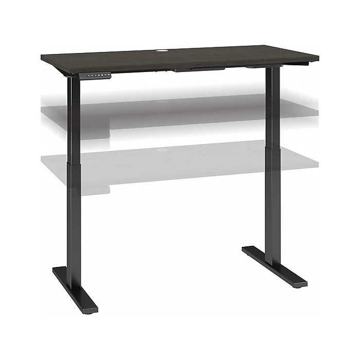 Bush Business Furniture Move 60 27"-47"H Adjustable Standing Desk, Storm Gray/Black (M6S4824SGBK) 3 Bush Business Furniture Move 60 27"-47"H Adjustable Standing Desk, Storm Gray/Black (M6S4824SGBK)