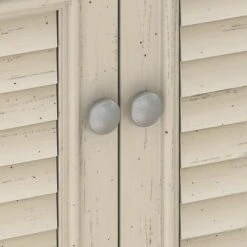 Bush Furniture Fairview Storage Cabinet With Drawer, Antique White/Tea Maple (WC53280-03) -Office Supplies Shop DED3B4D2 EDF1 47B4 BE4994909A1069F2 sc7