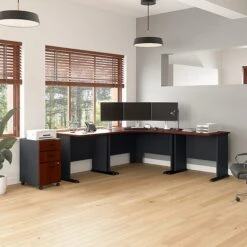 Bush Business Furniture Cubix 3 Drawer Mobile File Cabinet, Hansen Cherry/Galaxy (WC94453PSU) 15 Bush Business Furniture Cubix 3 Drawer Mobile File Cabinet, Hansen Cherry/Galaxy (WC94453PSU) -Office Supplies Shop E49A8899 112B 4737 8A5A79A223454894 sc7