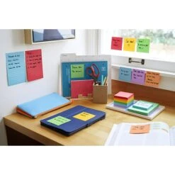 Post-it® Super Sticky Notes, 3" X 3", Playful Primaries Collection, 70 Sheets/Pad, 24 Pads/Pack (654-24SSAN-CP) -Office Supplies Shop F21995FC 91E9 4514 98D199616BF961A9 sc7