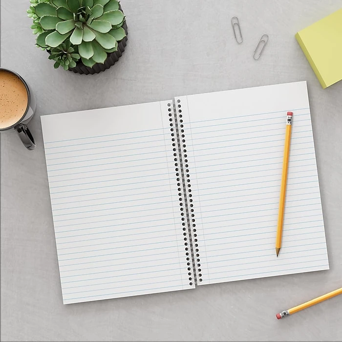 Staples Premium 3-Subject Notebook, 5.88" X 9.5", College Ruled, 138 Sheets, Red (TR58353) 6 Staples Premium 3-Subject Notebook, 5.88" X 9.5", College Ruled, 138 Sheets, Red (TR58353) - Image 4