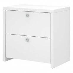 Office By Kathy Ireland® Echo Lateral File Cabinet, Pure White/Pure White (KI60102-03)