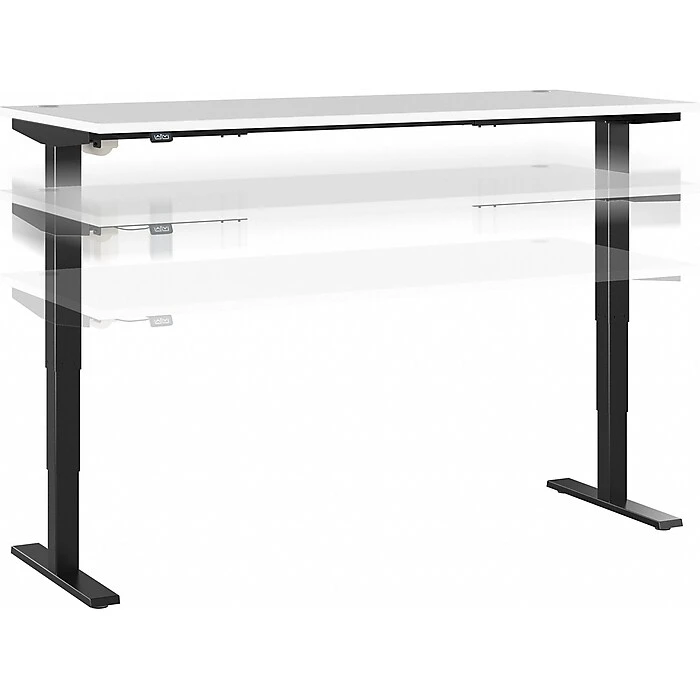 Bush Business Furniture Move 40 28"-48"H Electric Adjustable Standing Desk, White/Black (M4S7230WHBK) 3 Bush Business Furniture Move 40 28"-48"H Electric Adjustable Standing Desk, White/Black (M4S7230WHBK)