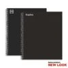 Staples Premium 1-Subject Notebook, 8.5" X 11", College Ruled, 90 Sheets, Black (TR58355)