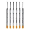 Monteverde® Medium Ballpoint Refill For Parker Ballpoint Pens, 6/Pack, Orange
