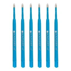 Monteverde® PR133BK Medium Ballpoint Refill For Parker Resin Ballpoint Pens, 6/Pack, Turquoise