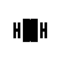 Medical Arts Press® Jeter® Compatible Alpha Sheet Style Labels, Letter H