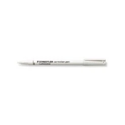 Staedtler Lumocolor Correction Pen, White, 10/Pack (30848-PK10)