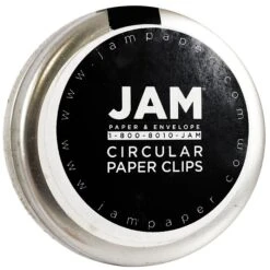 JAM Paper Circular Small Paper Clips, Silver, 50/Pack (321814885) -Office Supplies Shop m002765428 sc7