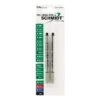 Schmidt P8120 Short Capless Rollerball Refill, Broad, Black, 2 Pack (SC58133)