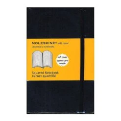 Moleskine Classic Soft Cover Notebooks Graph 3 1/2 In. X 5 1/2 In. 192 Pages [Pack Of 3] (3PK-9788883707124)