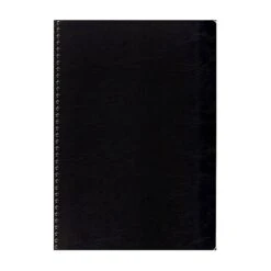 Clairefontaine Classic Wirebound Notebooks 8 1/4 In. X 11 3/4 In. Ruled With Margin, Black Cover 50 Sheets 5/Pack (5PK-781451)