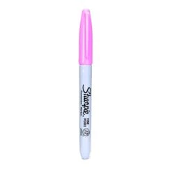Sharpie Permanent Markers, Fine Tip, Pink, 24/Pack (70849-PK24)
