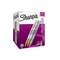 Sharpie Permanent Markers, Fine Tip, Assorted Metallic, 36/Pack (2003900) -Office Supplies Shop m007068301 sc7