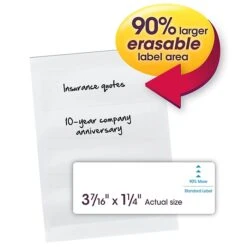 Smead 160ct Erasable Supertab File Folder Labels, 3 7/16" X 1 1/4" (SMD64917) -Office Supplies Shop m007120240 sc7