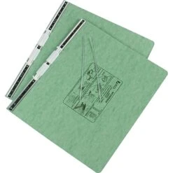 ACCO Presstex Hanging Data Binder, 14.88" X 11", 6" Capacity, Light Green (54075)