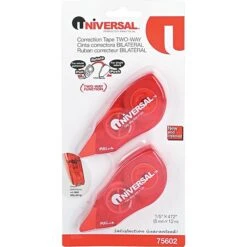 Universal Correction Tape, White, 2/Pack (UNV75602)