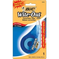 BIC Wite-Out Correction Tape, White, Bulk (WOTAPP1CT) -Office Supplies Shop s0238829 sc7