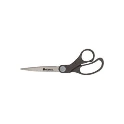 Universal Economy Scissors, 8", Bent Handle, Stainless Steel, Black