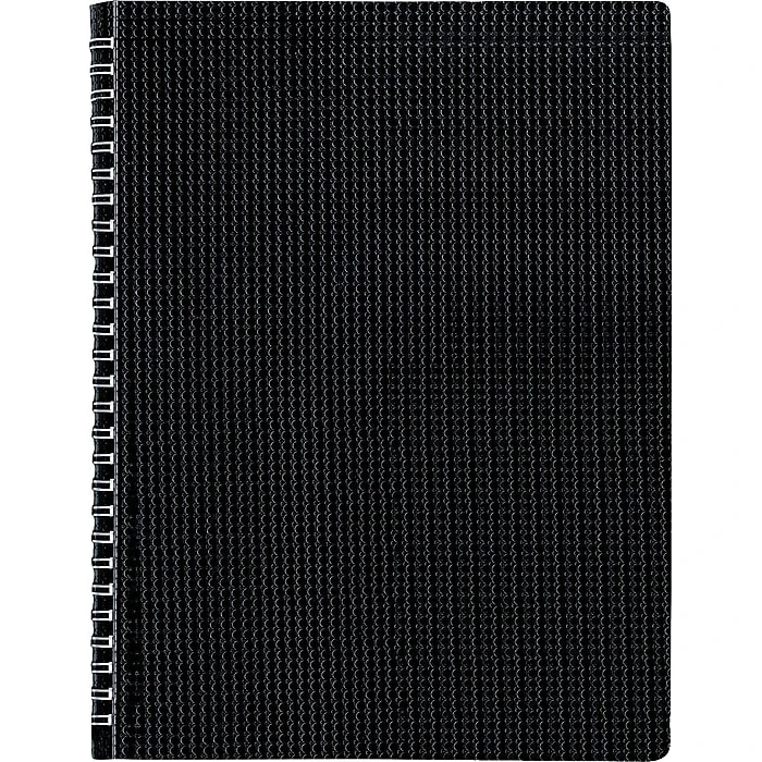 Rediform Twin Wirebound Poly Cover Notebook, 11" X 8 1/2", Black (B41.81) 3 Rediform Twin Wirebound Poly Cover Notebook, 11" X 8 1/2", Black (B41.81)