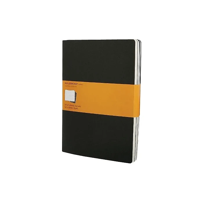 Moleskine Cahier Soft Cover Journal, 7.5" X 10", Black, 3/Pack (705038) 3 Moleskine Cahier Soft Cover Journal, 7.5" X 10", Black, 3/Pack (705038)