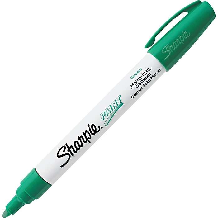Sharpie Oil-Based Paint Marker, Medium Tip, Green (35552) 3 Sharpie Oil-Based Paint Marker, Medium Tip, Green (35552)